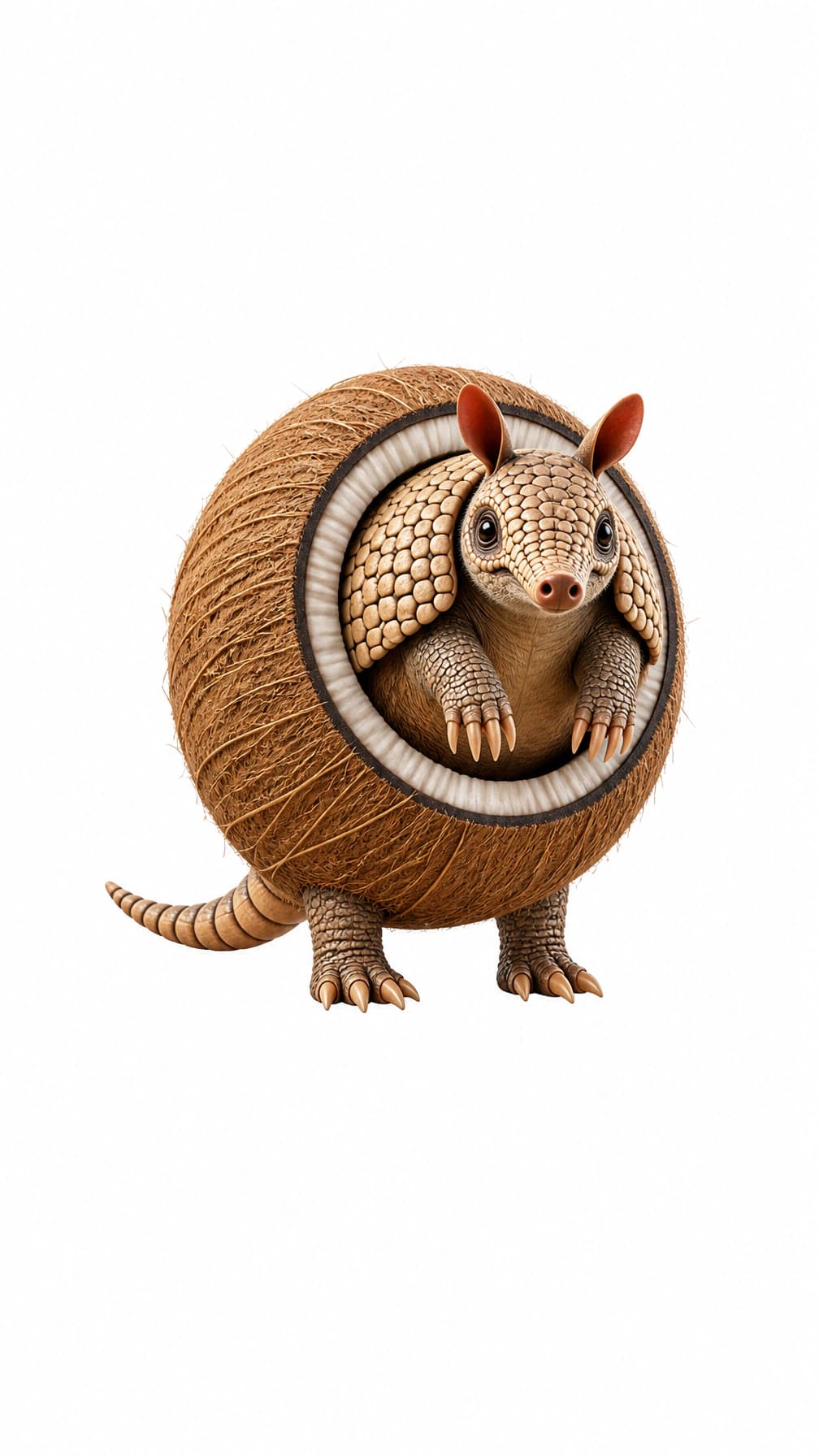 Armodillo Cocodillo white background
