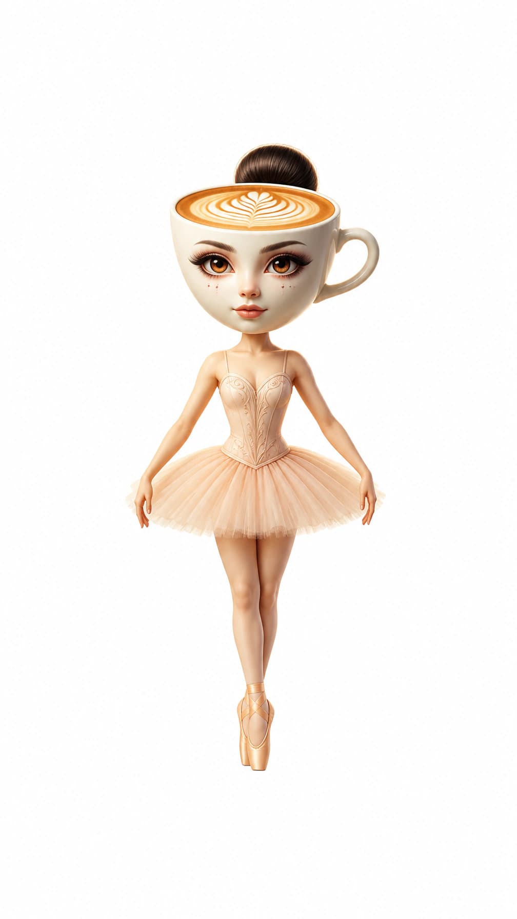 Ballerina Cappuccina white background