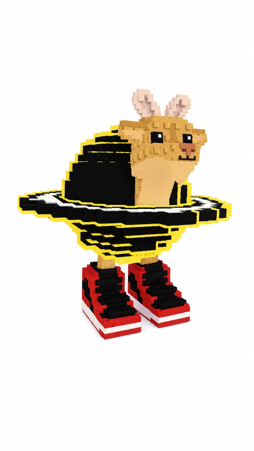 Blackhole Goat white background