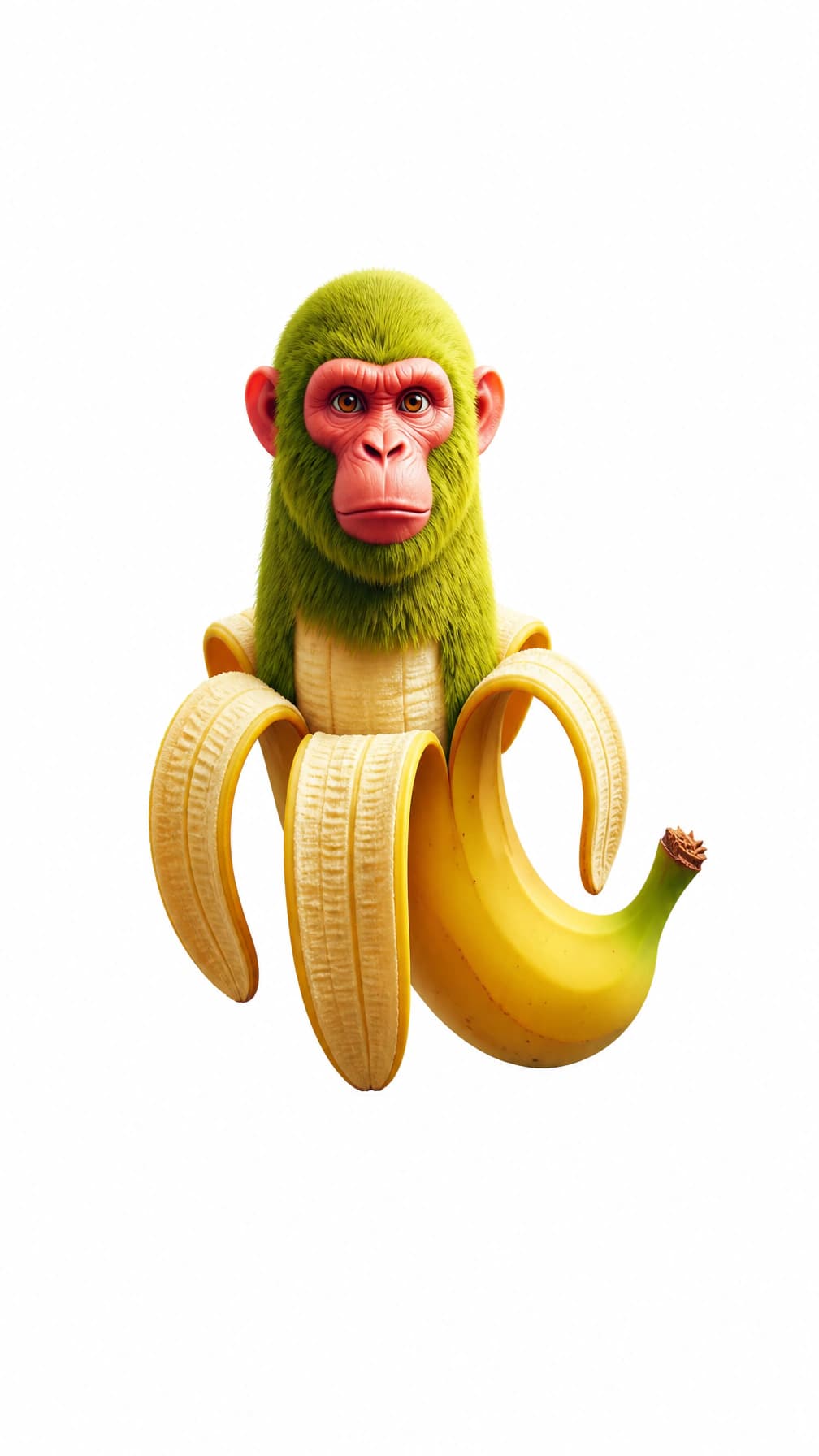 Chimpanzini Bananini white background