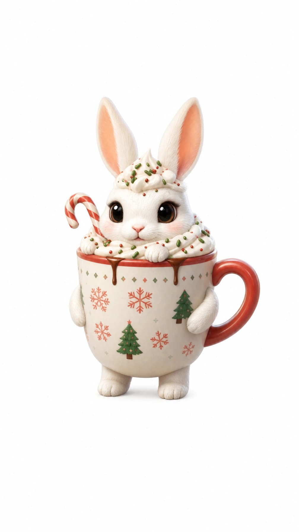 Chocco Bunny white background