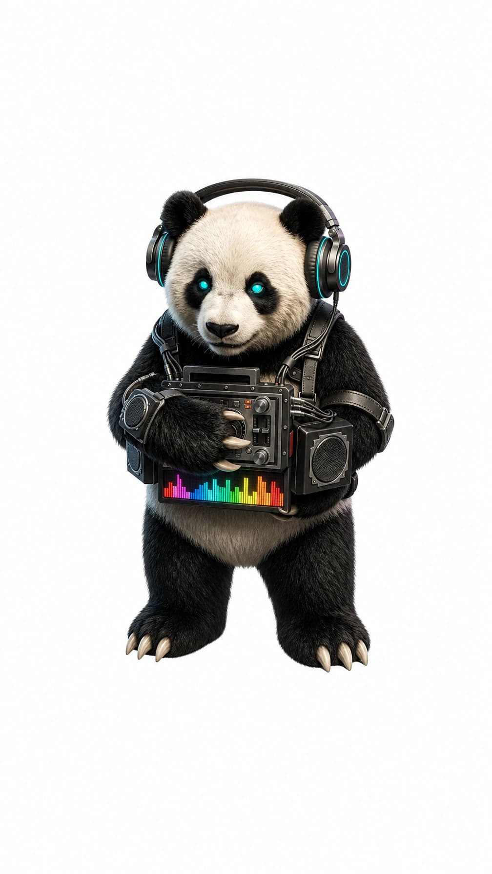 DJ Panda white background