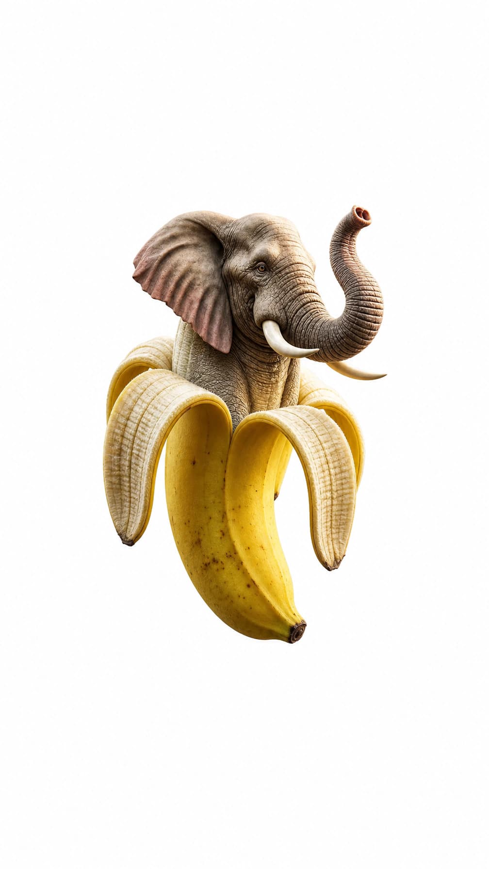 Elephantuchi Bananuchi white background