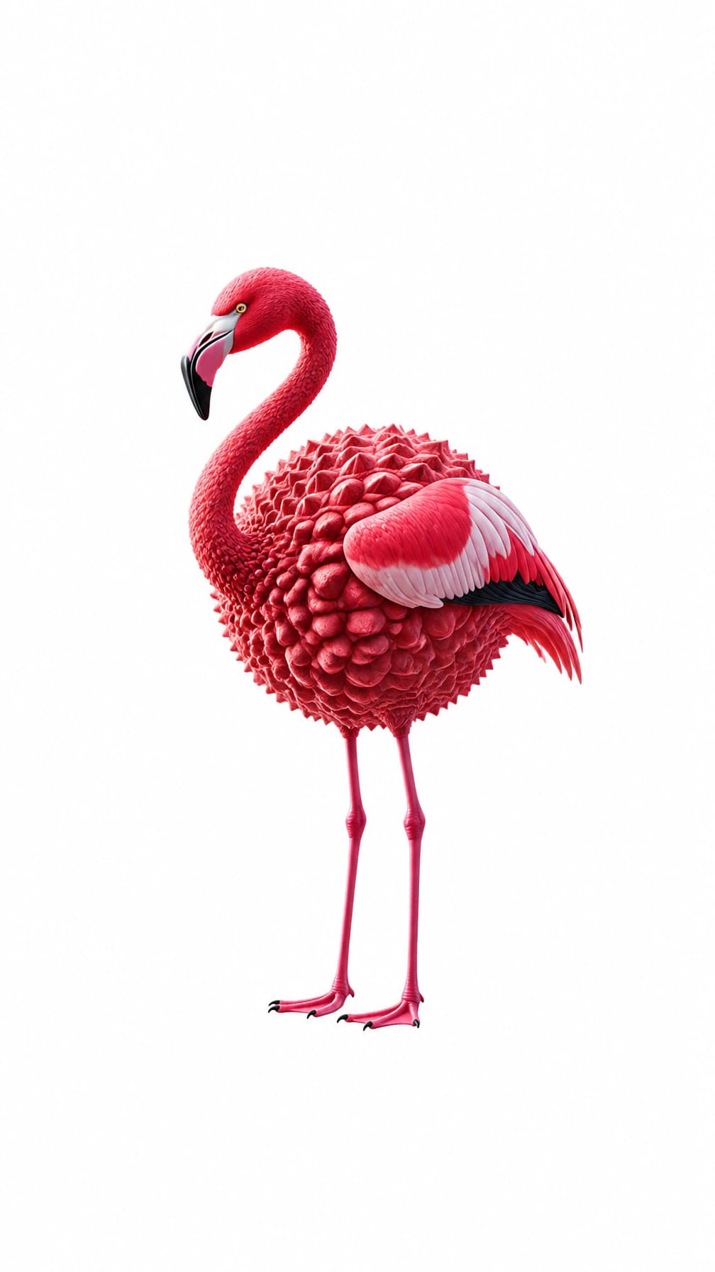 Flamingulli-gulli-gulli white background