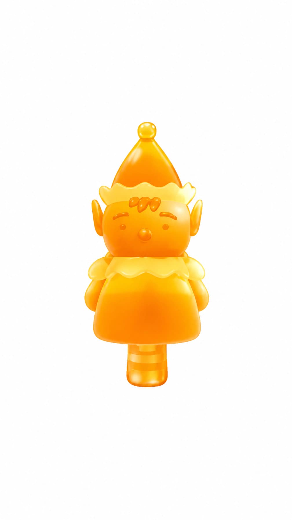 Gold Elf white background