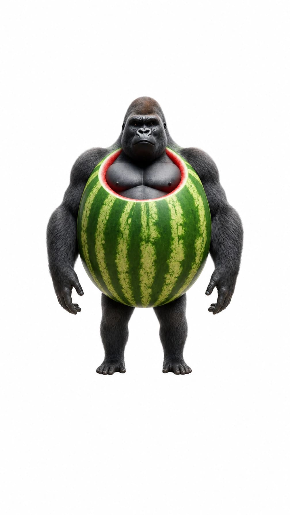 Gorillo Watermellondrillo white background