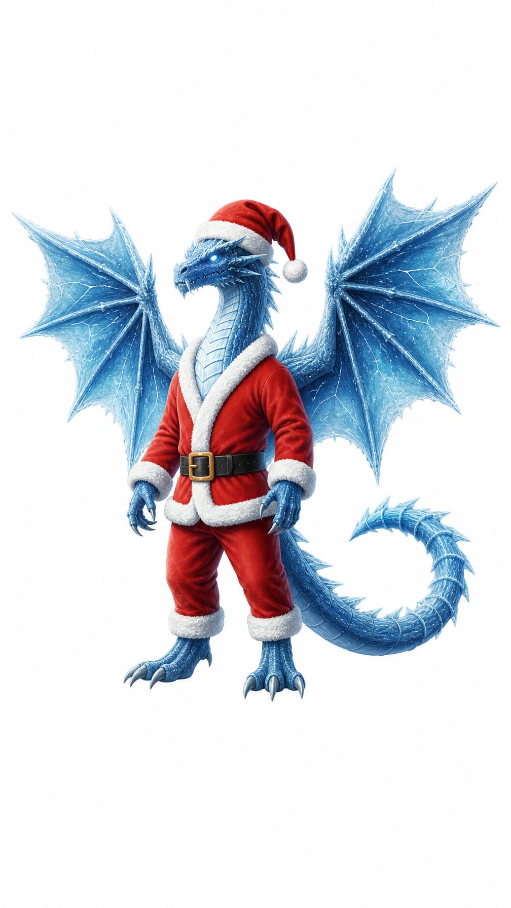 Ice Dragon white background