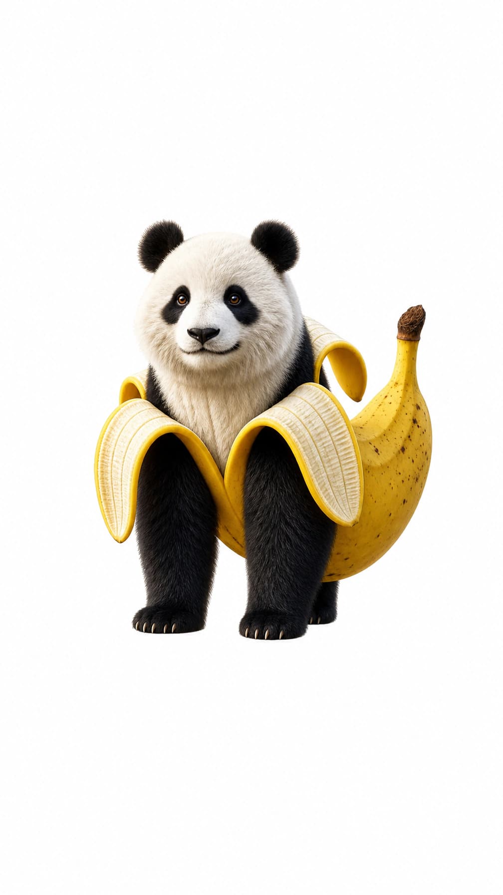Pandaccini Bananini white background