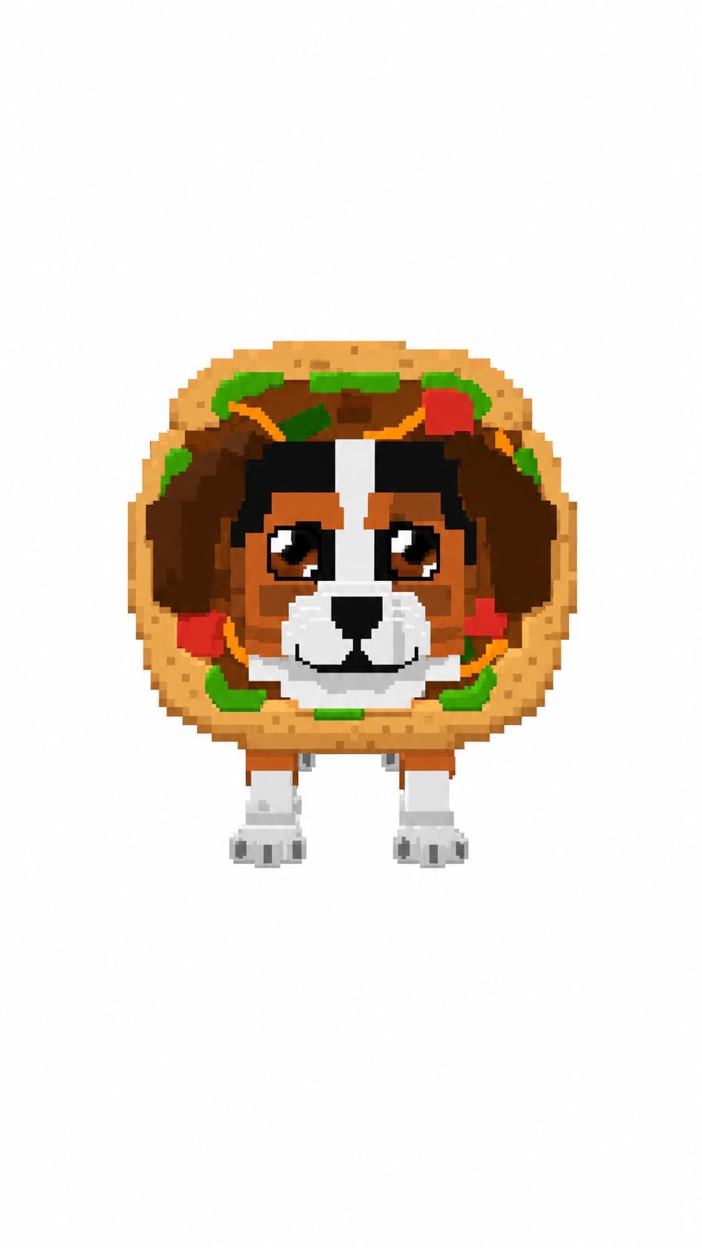 Perrito Burrito white background