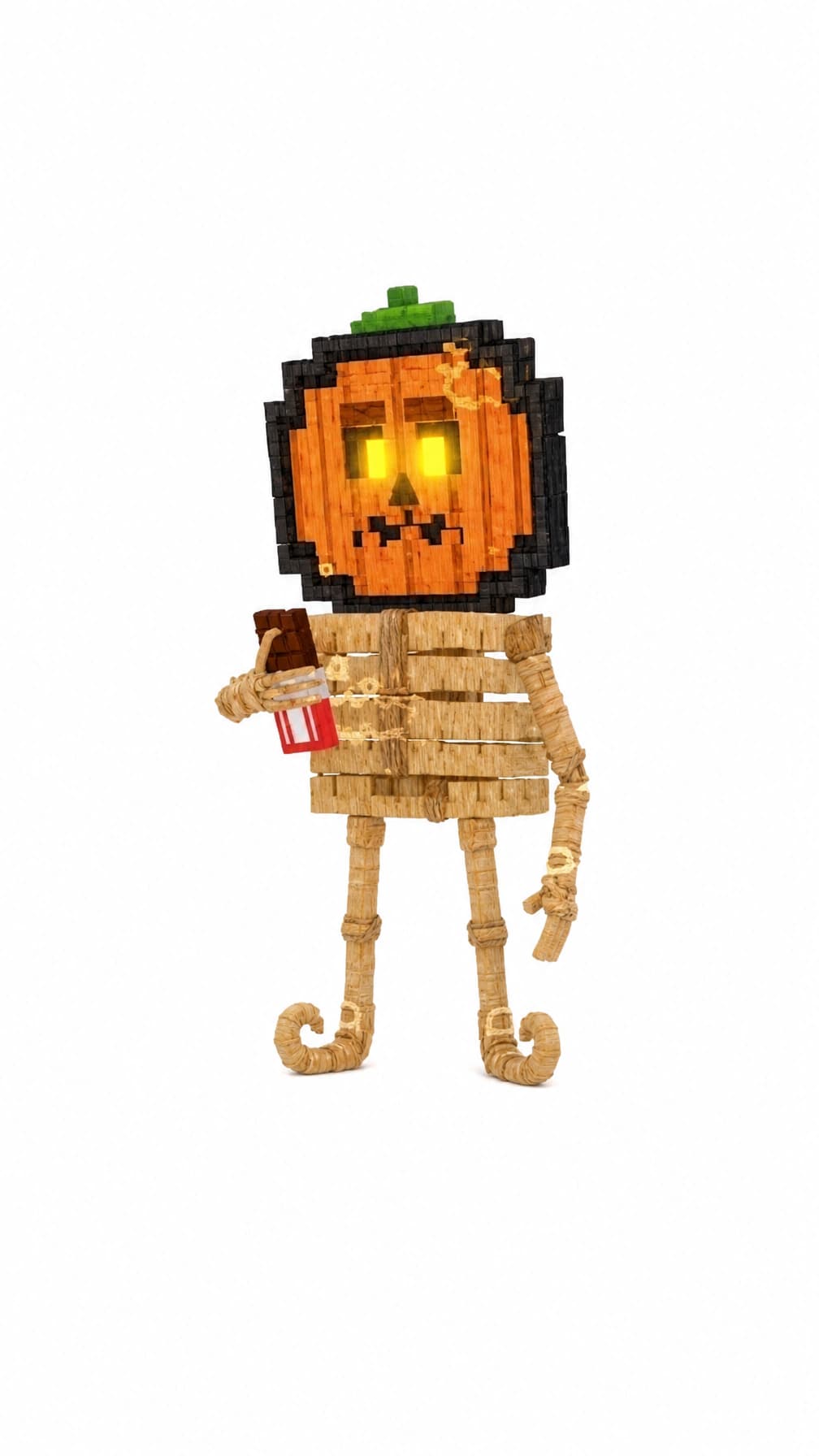 Pot Pumpkin white background