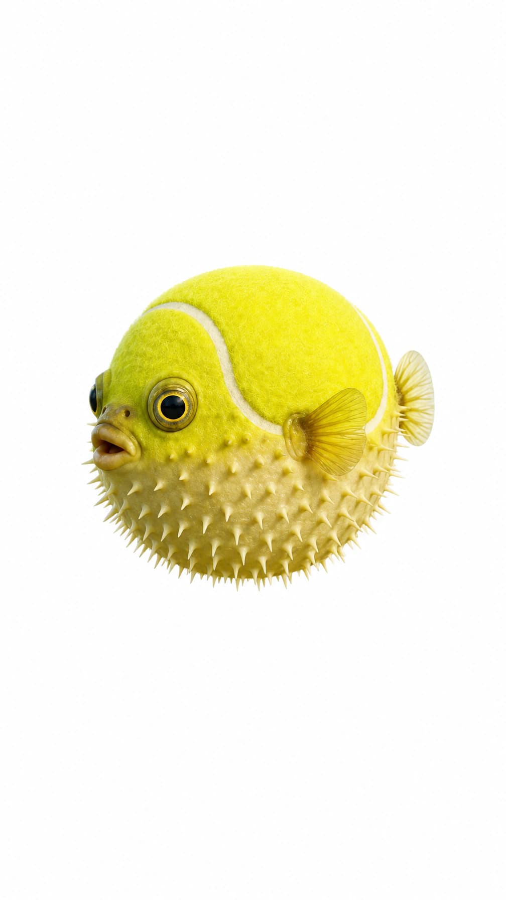 Puffaball white background