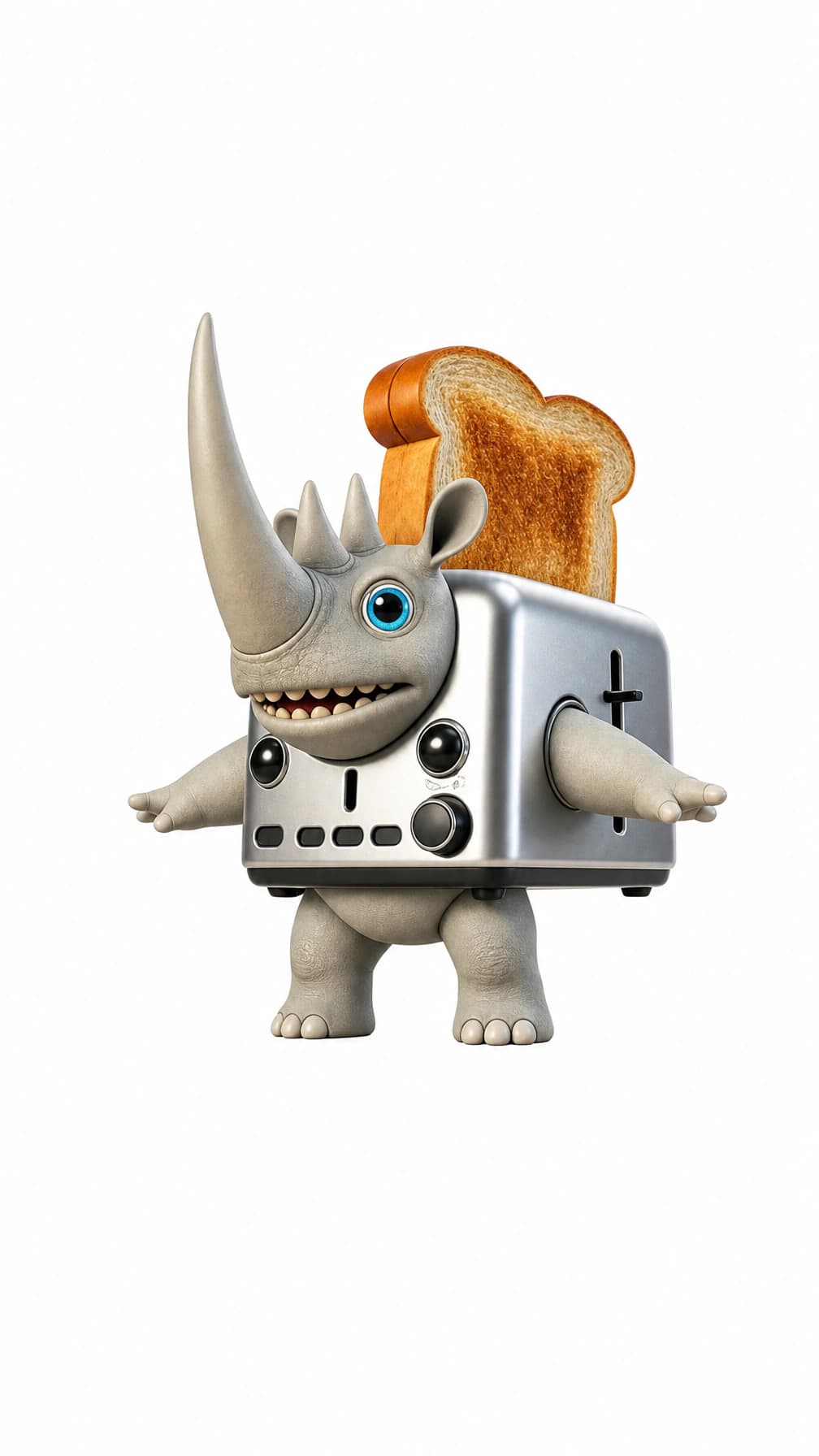 Rhino Toasterino white background