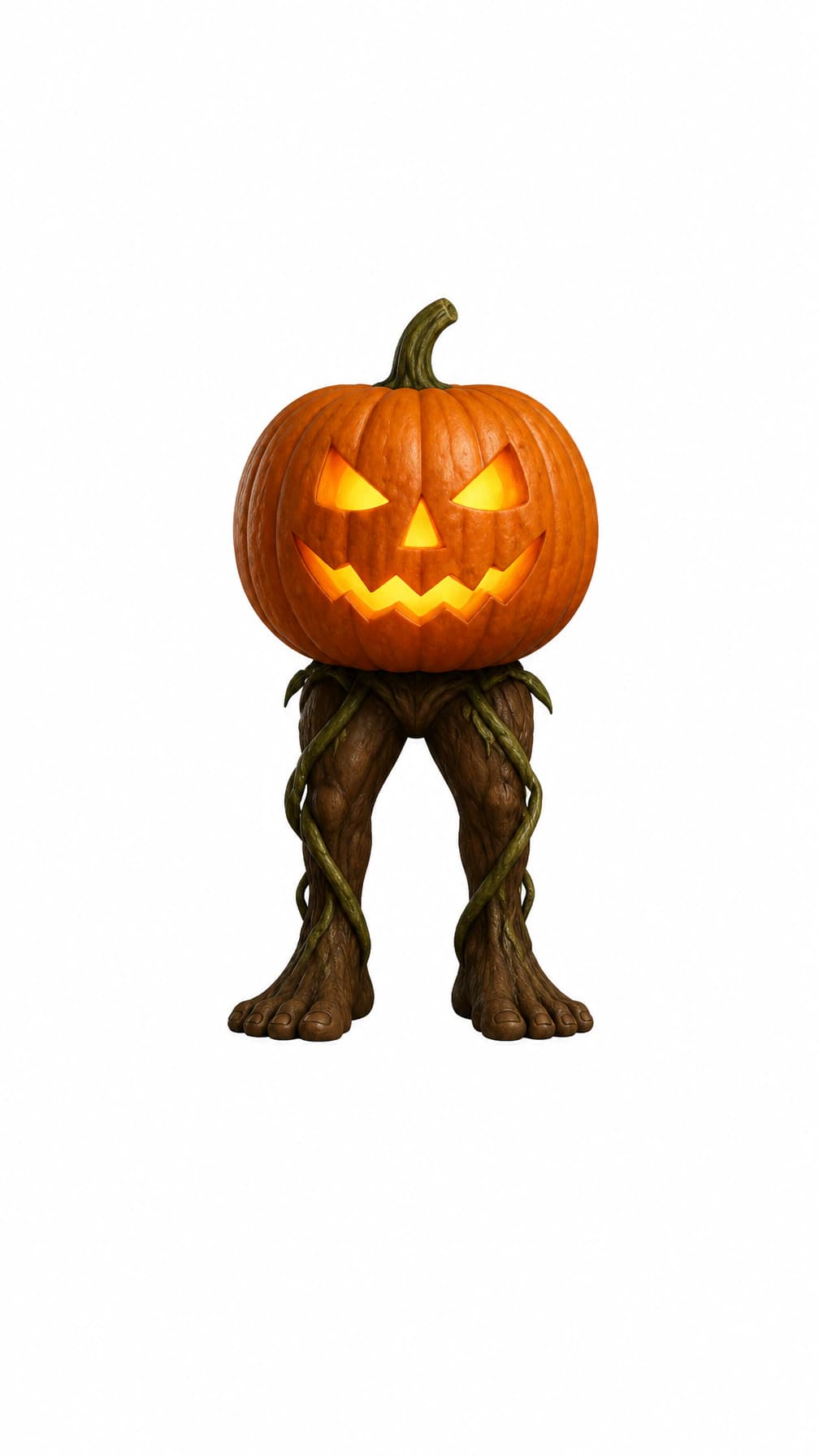 Spooky and Pumpky white background