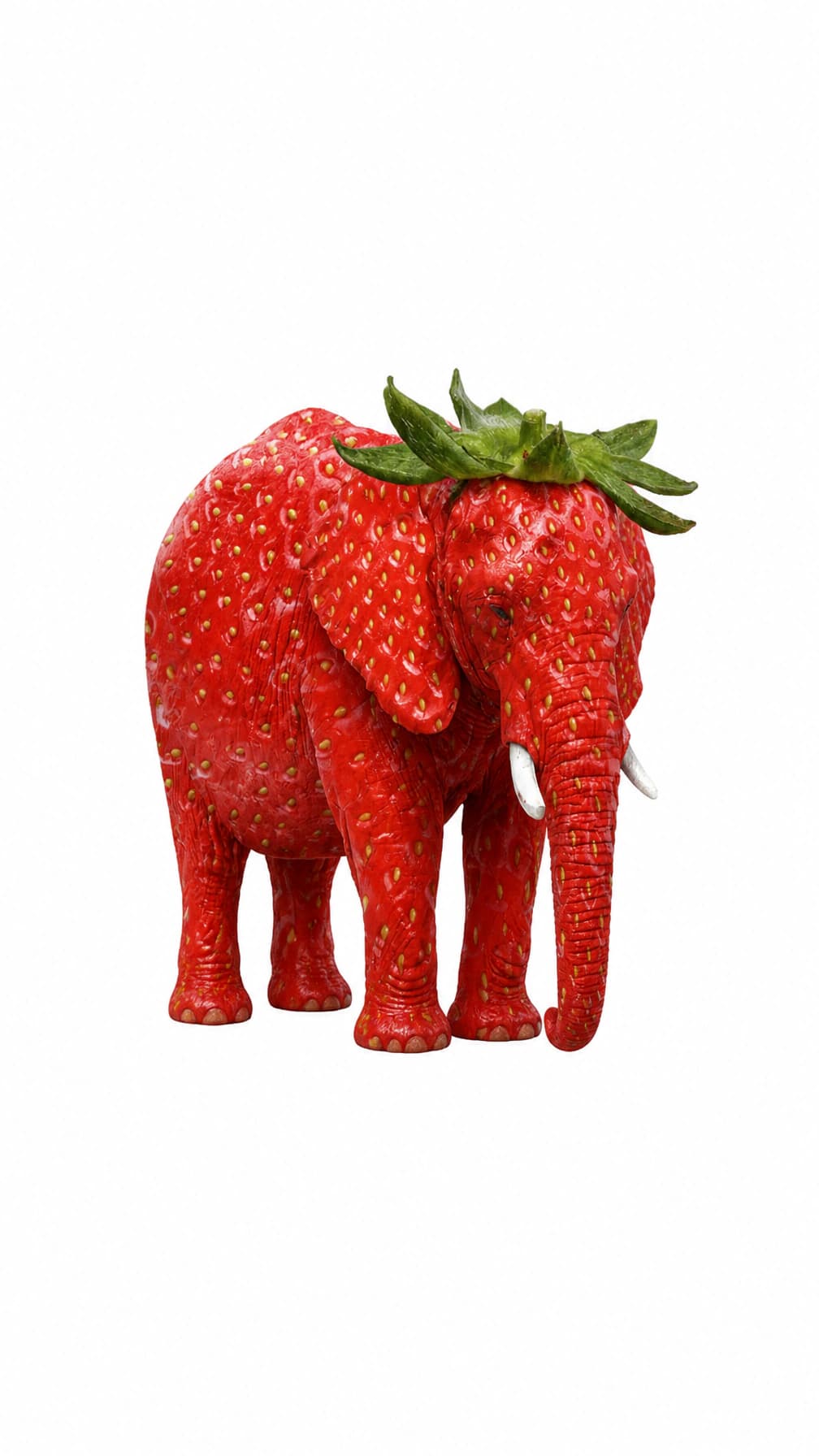 Strawberry Elephant white background