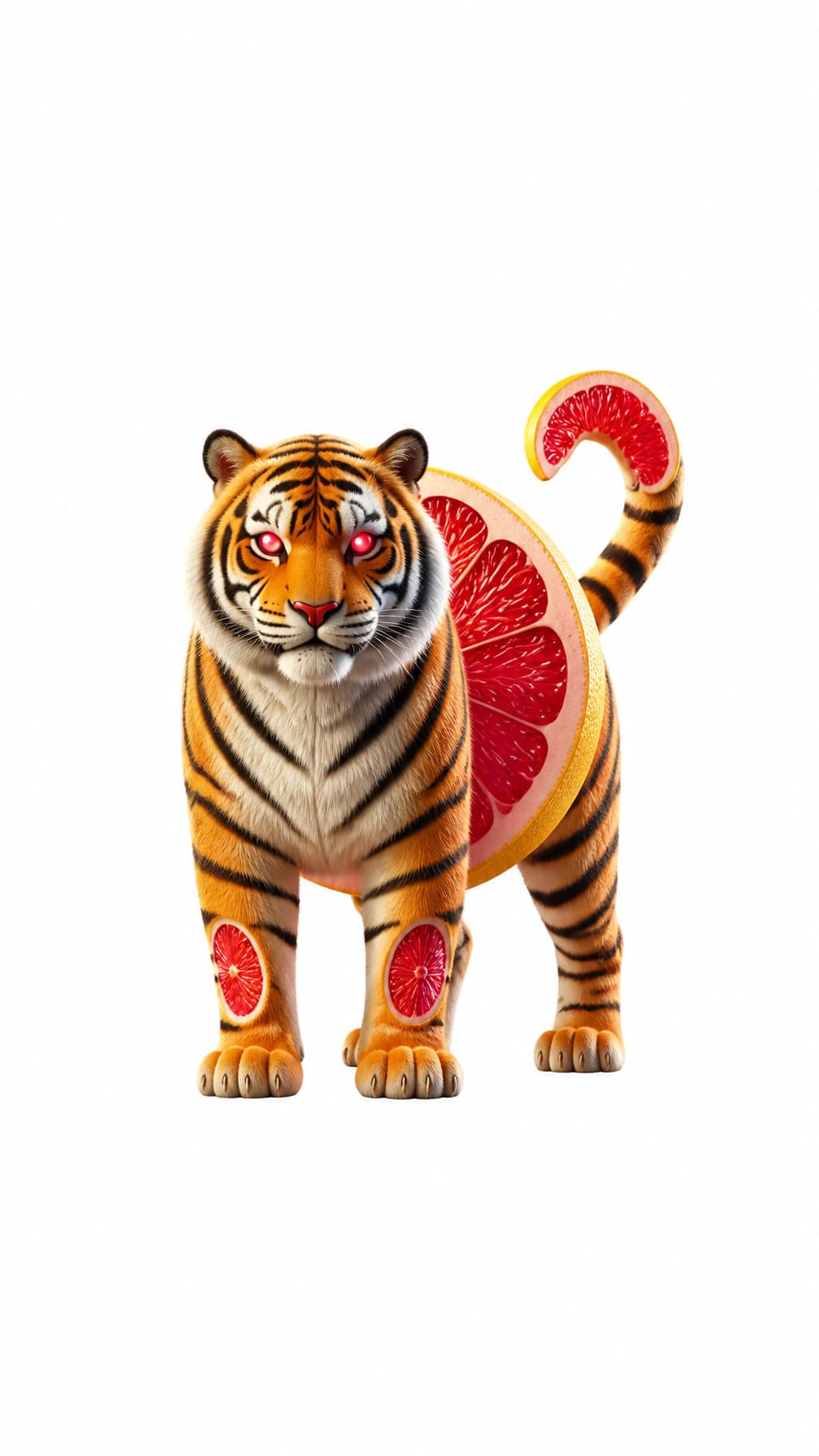 Tigroligre Frutonni white background