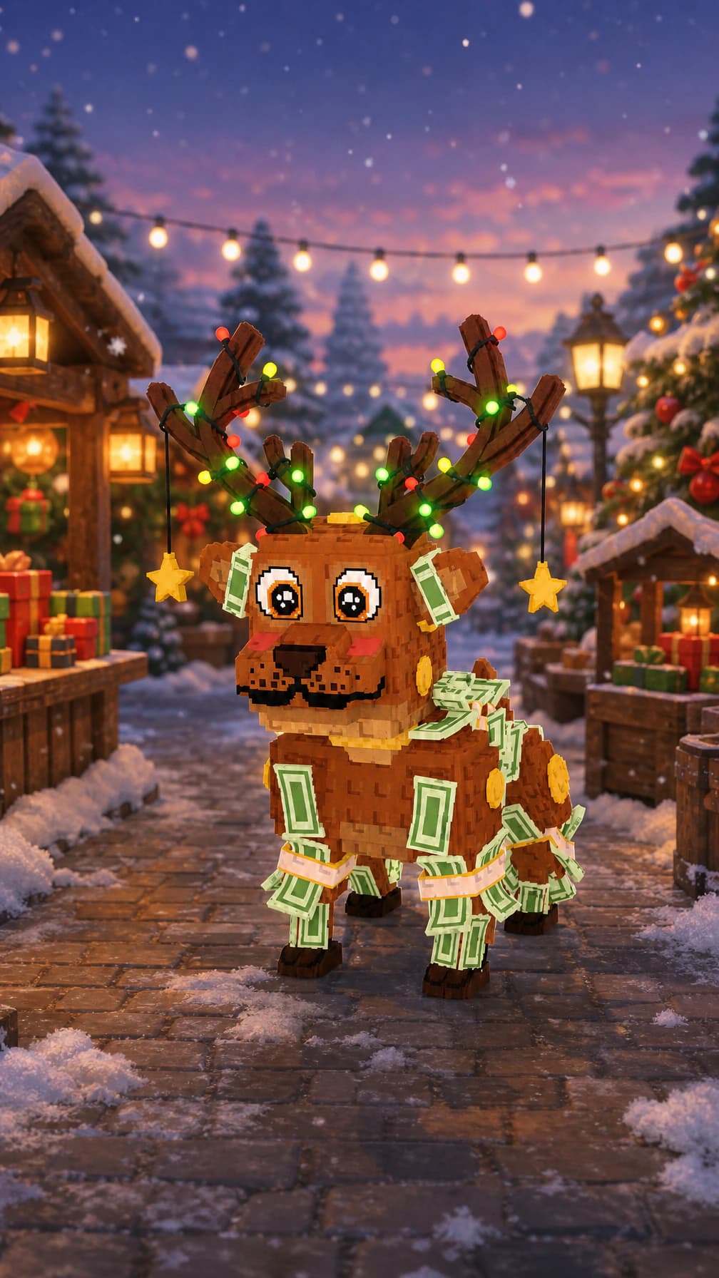 Money Money Reindeer video creation preview