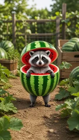 Raccooni Watermelunni preview
