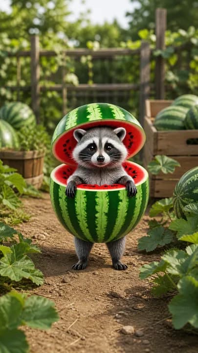 Raccooni Watermelunni preview