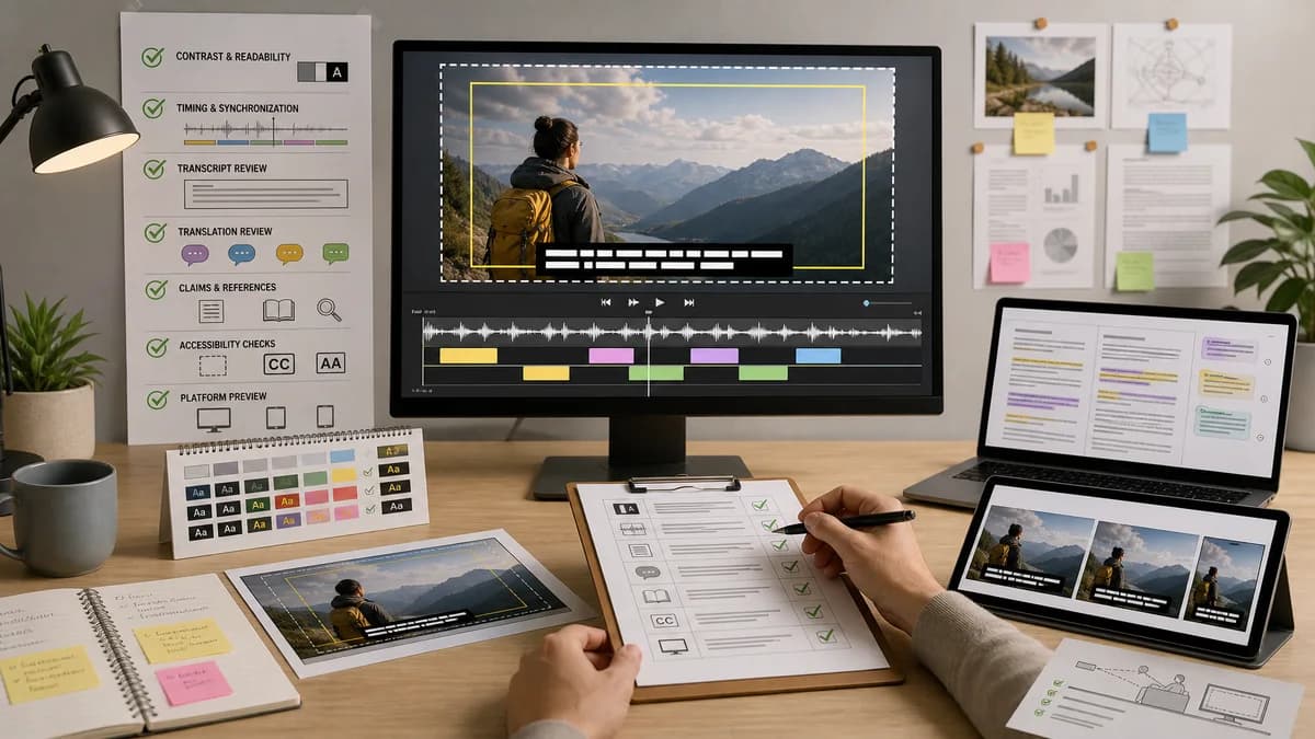 Caption Approval Workflow section 4 illustration for caption generator production