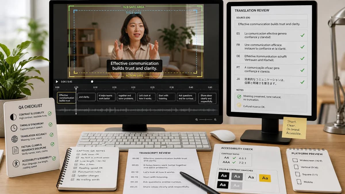 Crossposting Captioned Videos section 4 illustration for caption generator production