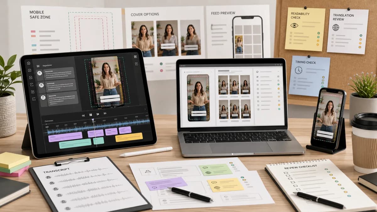 Instagram Reels Captions illustration for caption generator production