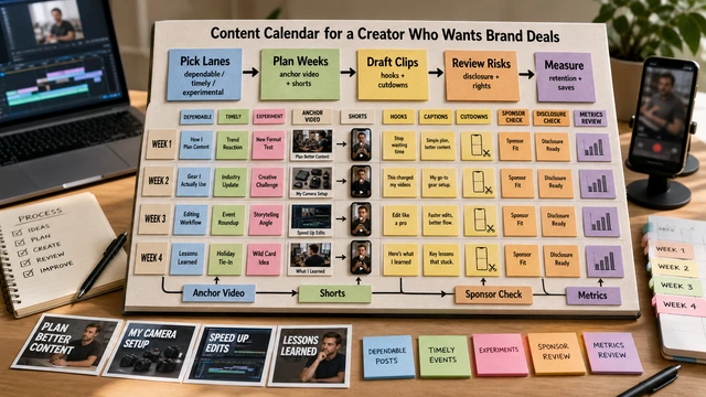 Content Calendar for a Creator Who Wants Brand Deals | YumCut Q&A